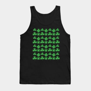 Green Clover Pattern Tank Top